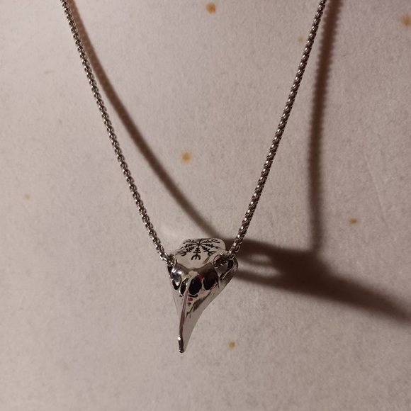 Viking Compass Raven Skull Stainless Steel Necklace NWOT - Picture 7 of 15
